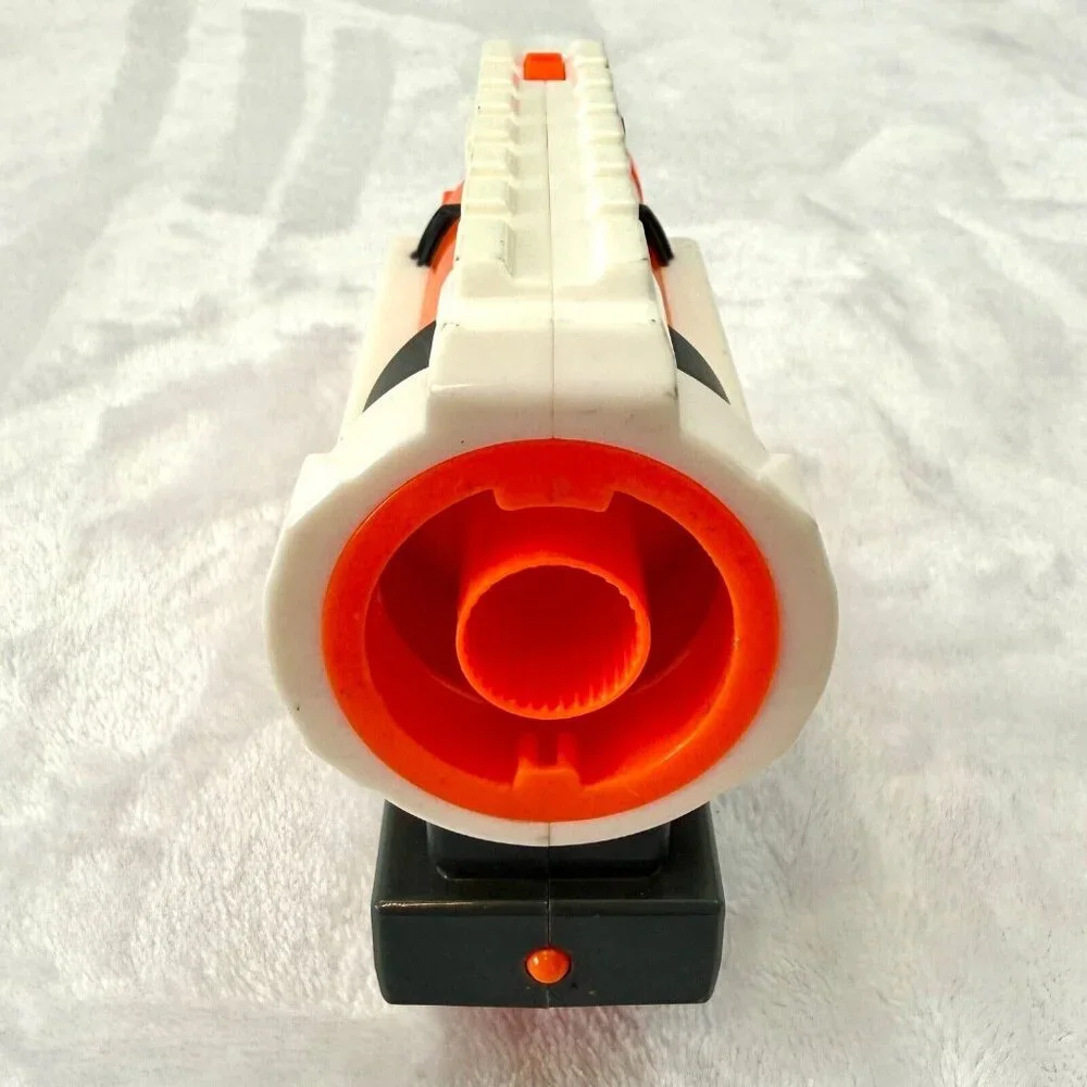 Nerf Accustrike or N-Strike Barrel Mod from Stratohawk Blaster Orange White Gray
